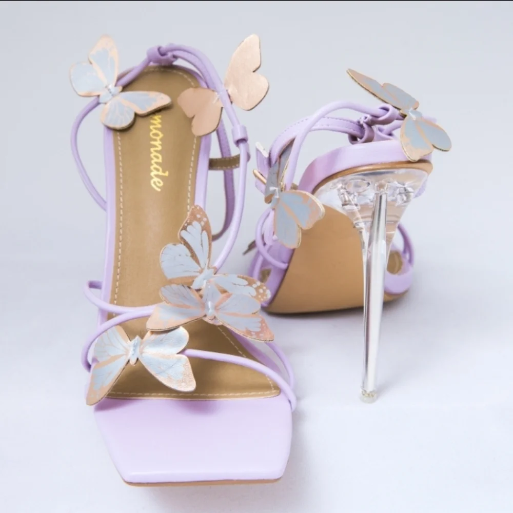New purple butterfly sandals - Picture 1 of 4